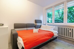 Iron/ironing board, WiFi, bed sheets