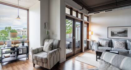 Loft-Style Condo with Balcony, Rooftop Deck & Waterfront Views!