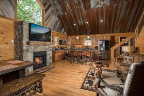 Smart TV, fireplace, foosball - High Country Log Cabin Charm in Banner Elk (Banner Elk)