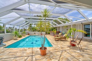 A heated pool