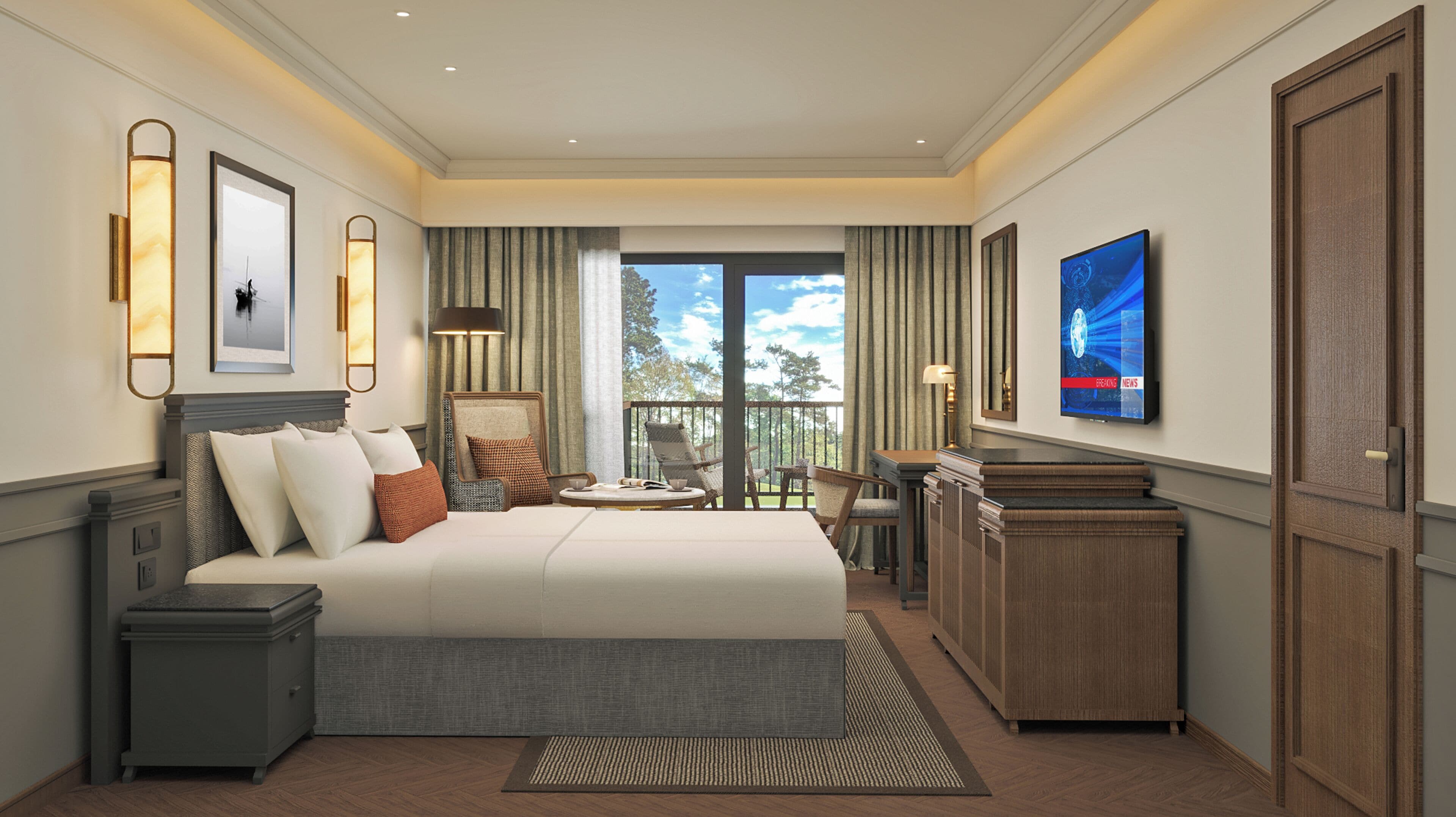 Minibar, Zimmersafe, individuell dekoriert, individuell eingerichtet