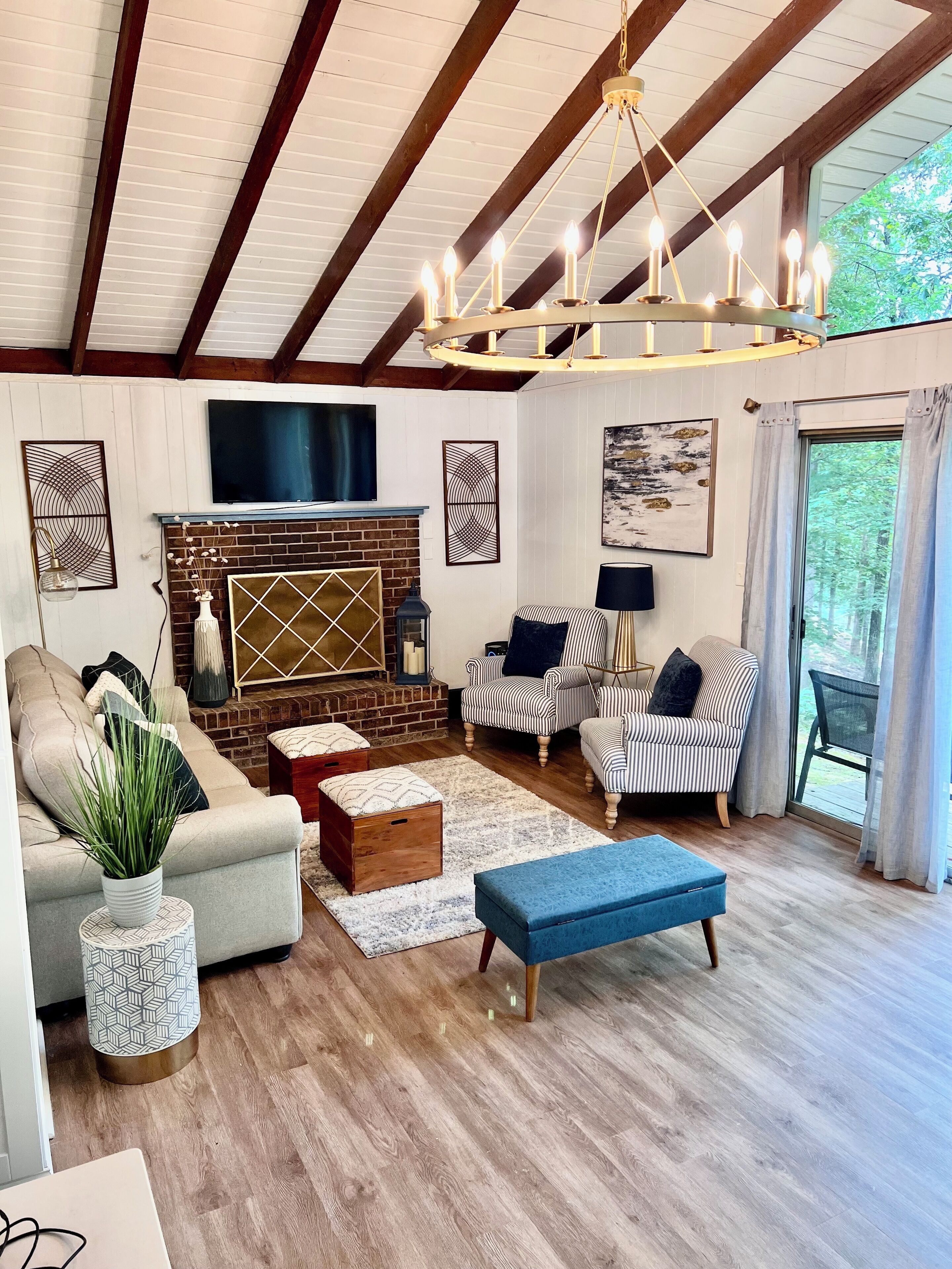 Living room with beautiful natural light