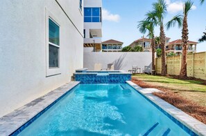 A heated pool