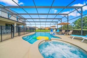 A heated pool