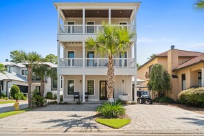 Exterior - Elegant 6BR Beach Home | Heated Pool, Game Room & Steps to Emerald Coast (Miramar Beach)