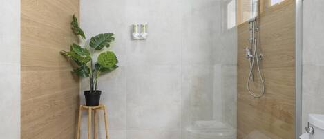 Shower, hair dryer