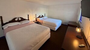 エコノミー ダブルルーム | ノートパソコン用作業スペース、WiFi (無料)、ベッドシーツ