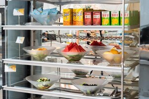 Free daily self-service breakfast 