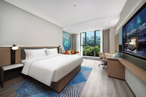 Dobbeltrom – standard, byutsikt | Allergitestet sengetøy, dundyner og senger med overmadrass