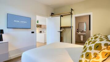 1 slaapkamer, een strijkplank/strijkijzer, internet, beddengoed