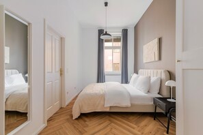 1 室のベッドルーム、アイロン / アイロン台、WiFi、ベッドシーツ