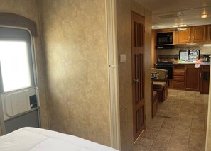 1 makuuhuone, vuodevaatteet