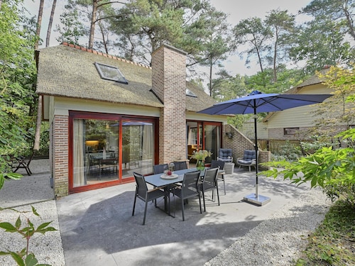 Beautiful house in the woods on park by water