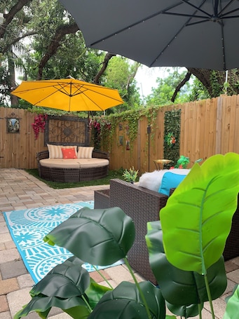 Terrace/patio. Private Studio · Near Siesta Key · Pet Friendly