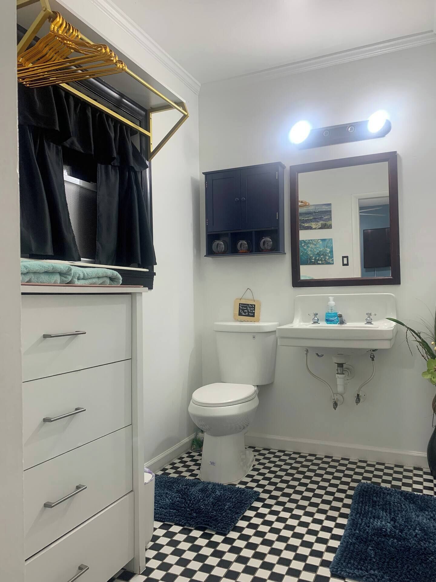 Towels, soap, toilet paper