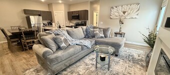 Cozy Modern Haven w/ Fireplace & Open Kitchen