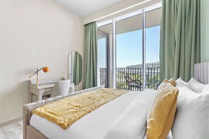 1 غرفة نوم ومكتب ومكواة/لوح كي وواي فاي