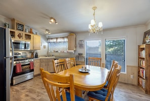 Microwave, oven, stovetop, dishwasher