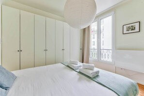 1 bedroom, iron/ironing board, travel crib, WiFi