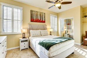 5 slaapkamers, een bureau, een strijkplank/strijkijzer, gratis wifi