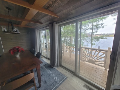 Updated Lakefront cabin with AC in Turtle Lake - 2 bedrooms