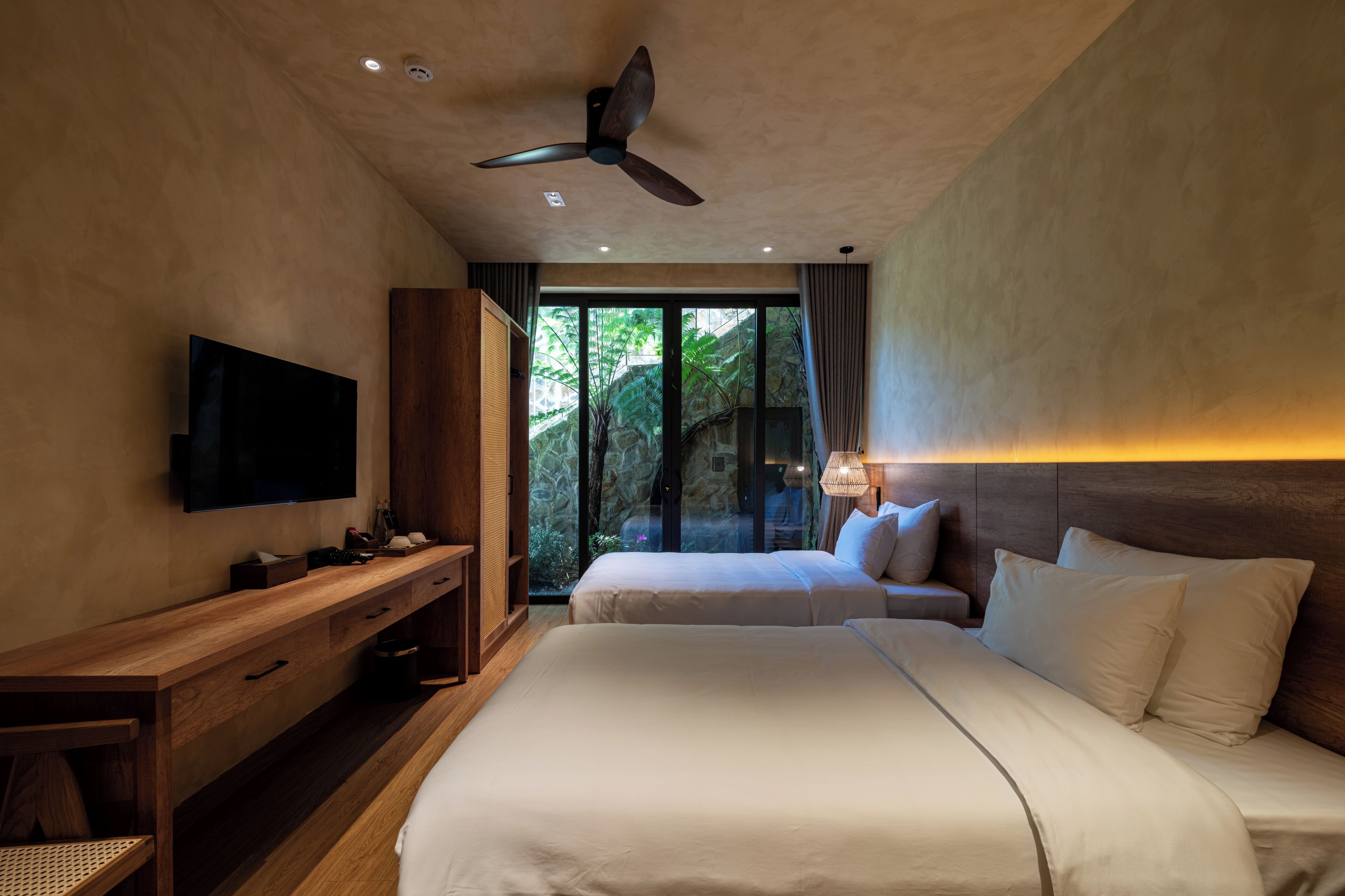 Twin Room With Garden view | Premium bedding, pillowtop beds, minibar, in-room safe