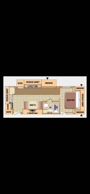 Floor plan - Branson Glamping - all set up for you (Branson)