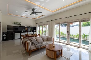 Classic Villa, 2 Bedrooms, Non Smoking, Private Pool | Living room