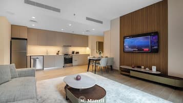 Luksushuoneisto, patio | Oleskelualue