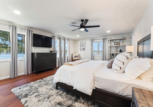 Lakefront Home w/ Dock, Game Room & Hot Tub | Ponderosa Peninsula by AvantStay