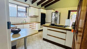 Fridge, microwave, coffee/tea maker