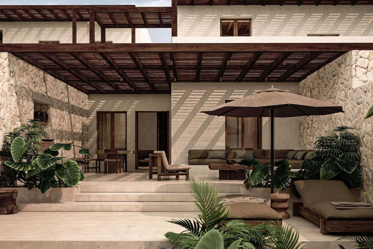 Villa, 2 chambres, terrasse, vue sur la mer