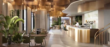 Breakfast, lunch and dinner served