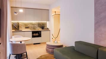 Family Apartment, 1 Bedroom | Minibar, in-room safe, desk, blackout curtains