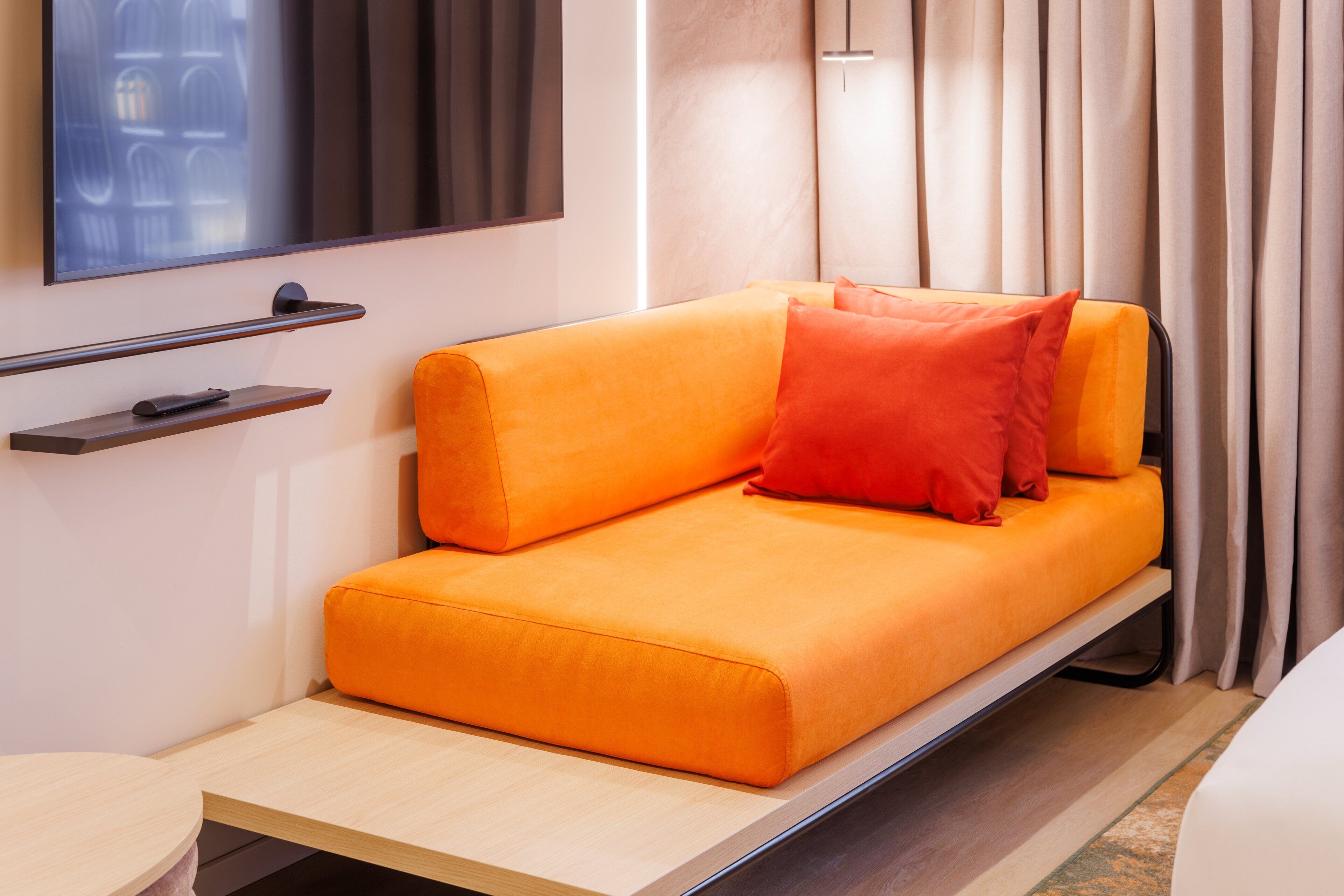 Executive Family Room, 1 King Bed and 1 daybed for 1 child | Living area | 55-inch Smart TV with digital channels