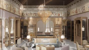 Suite, 1 letto matrimoniale (La Minerva) | Minibar, una cassaforte in camera, insonorizzazione, ferro/asse da stiro