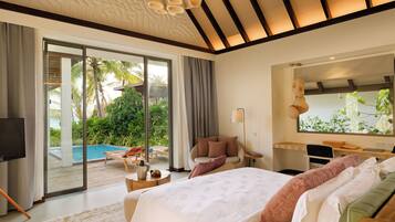 Standard Villa, Patio, Ocean View | In-room safe, desk, iron/ironing board, free WiFi