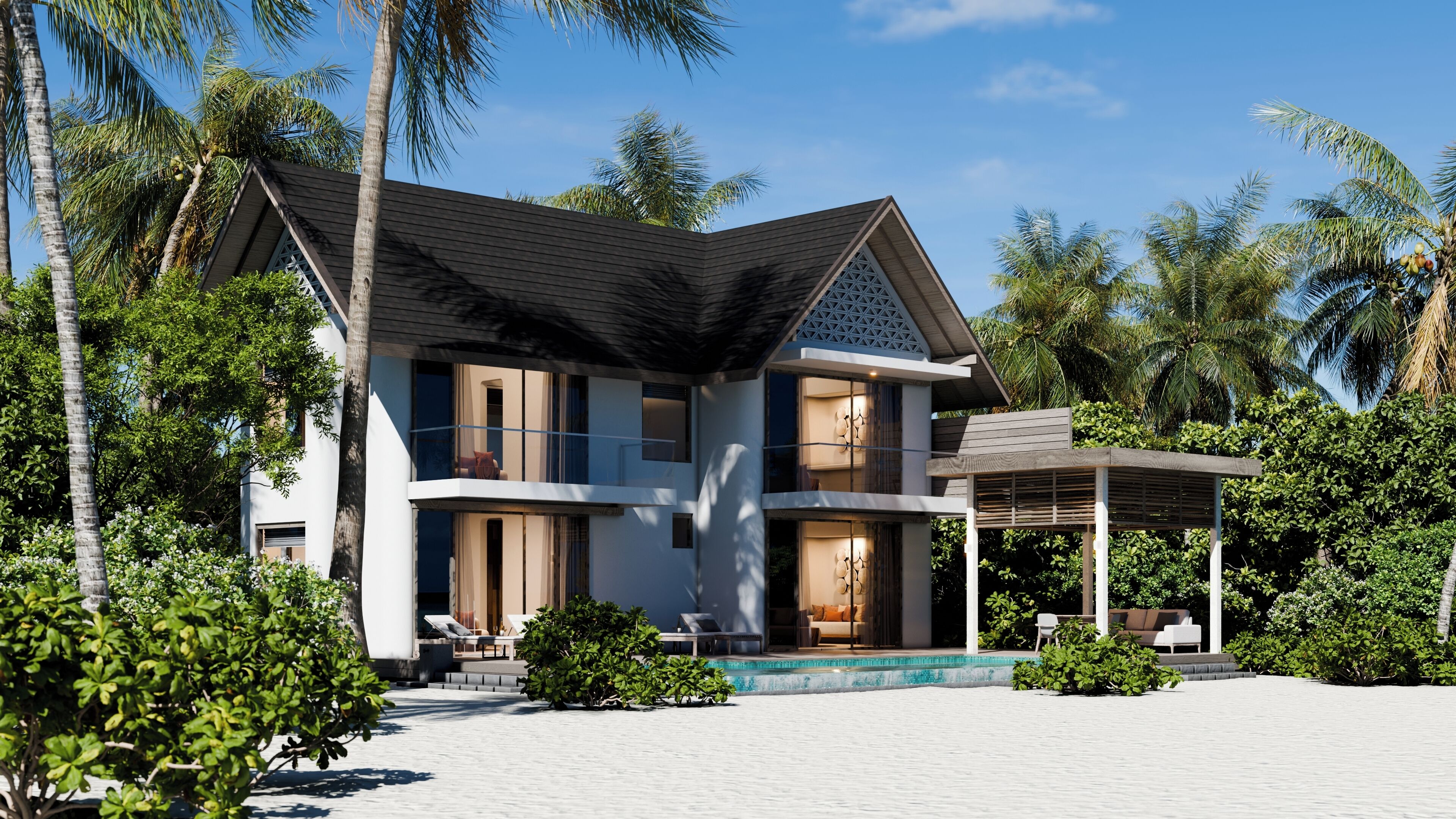 Three Bedroom Beach Pool Suite | 露台/庭院