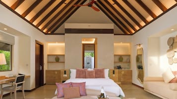 Villa estándar, patio, vistas al mar | Zona de estar