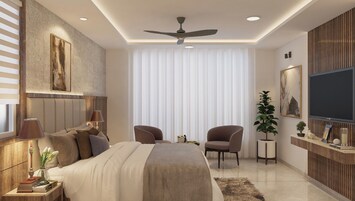 Caja de seguridad en la habitación, escritorio y cortinas blackout 