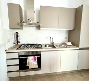 Mikrobølgeovn, ovn, kokeplater og oppvaskmaskin