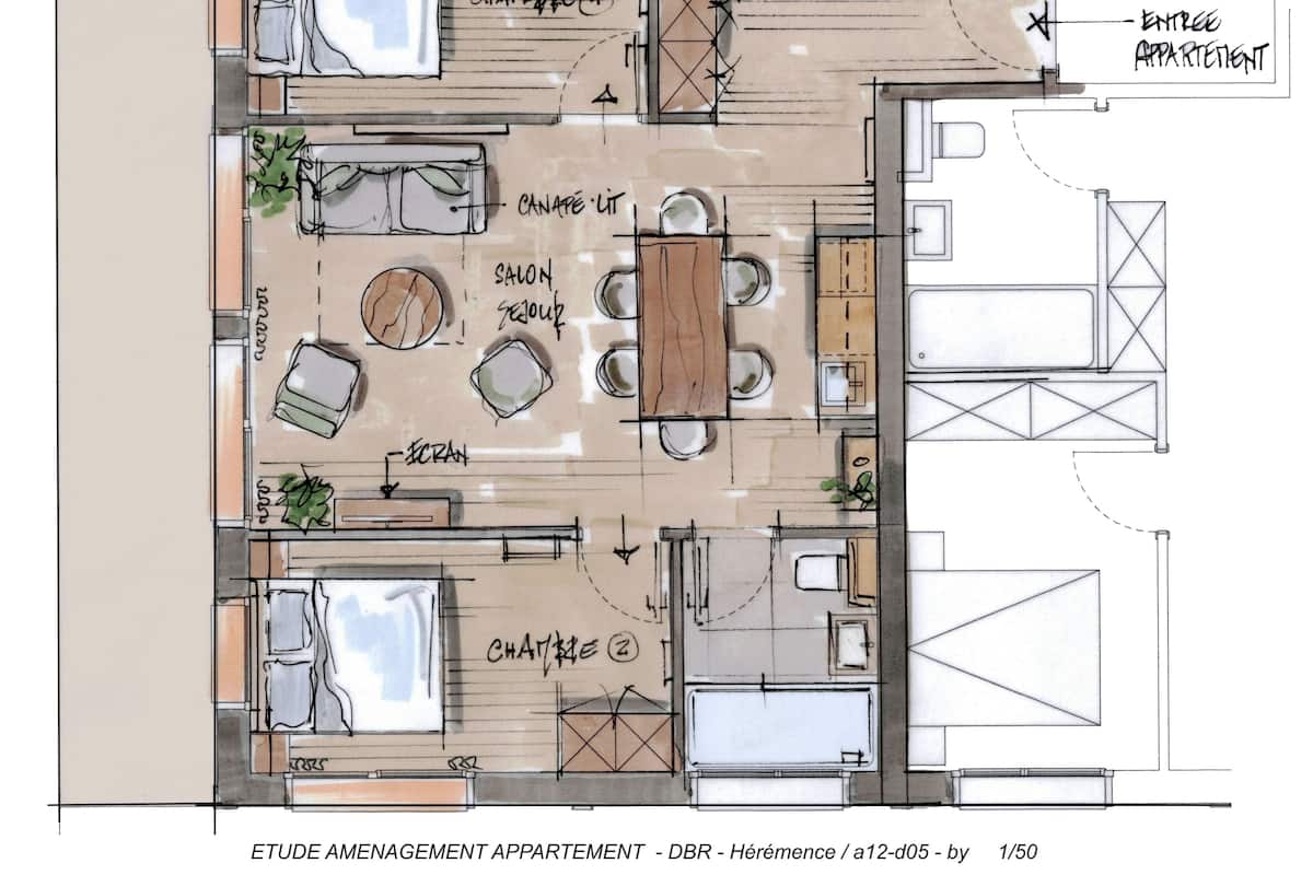 Suite, Multiple Beds, Mountain View