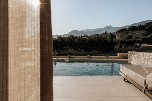 Suite Supérieure, piscine privée | Vue depuis le balcon