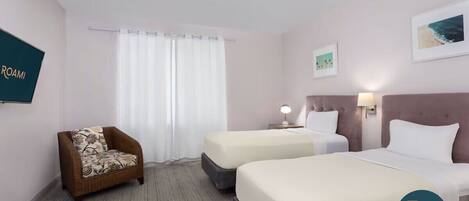 1 slaapkamer, een strijkplank/strijkijzer, wifi, beddengoed