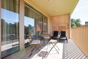 Blick vom Balkon