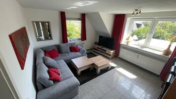 TV, DVD player, stereo