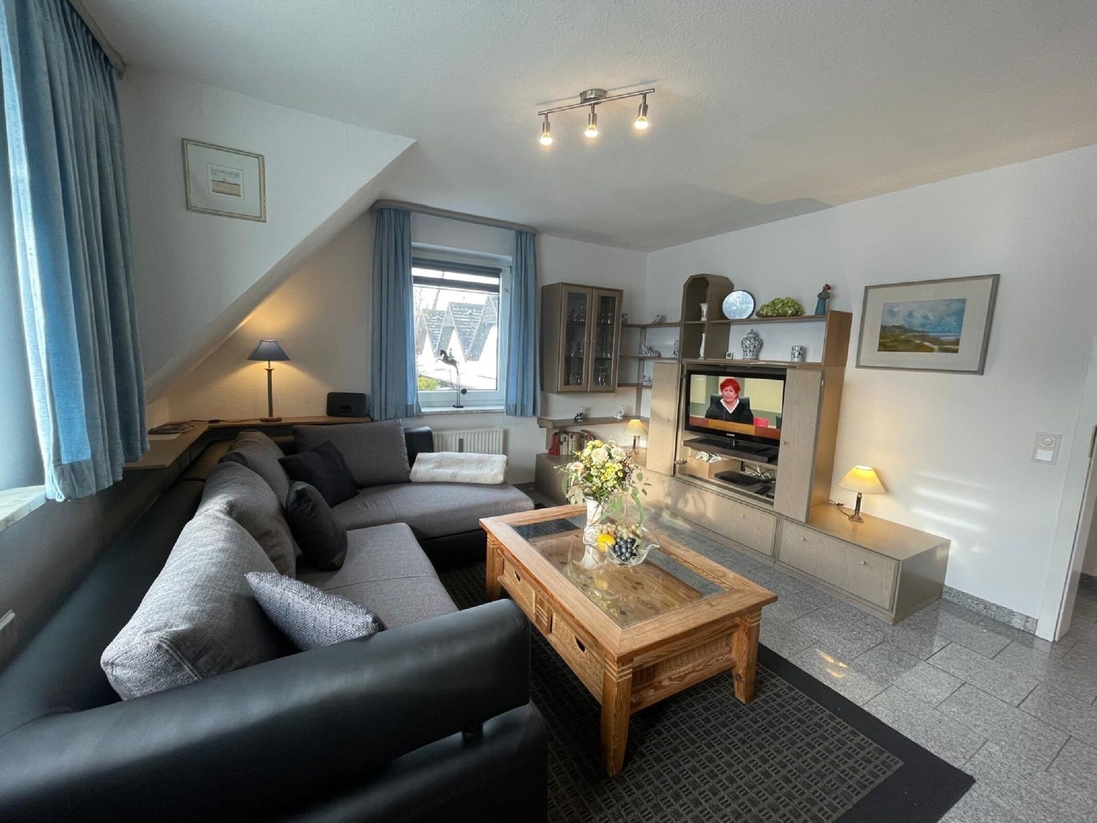 TV, DVD player, stereo