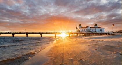 Quiet bungalow in Bansin with garden & WLAN - suitable for families & dogs