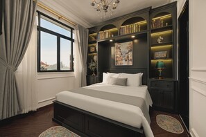 Habitación doble superior | Escritorio y espacio para trabajar con un portátil