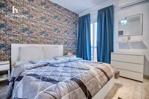 Appartamento Comfort, vista città | Ferro/asse da stiro, Wi-Fi gratuito, accesso in sedia a rotelle